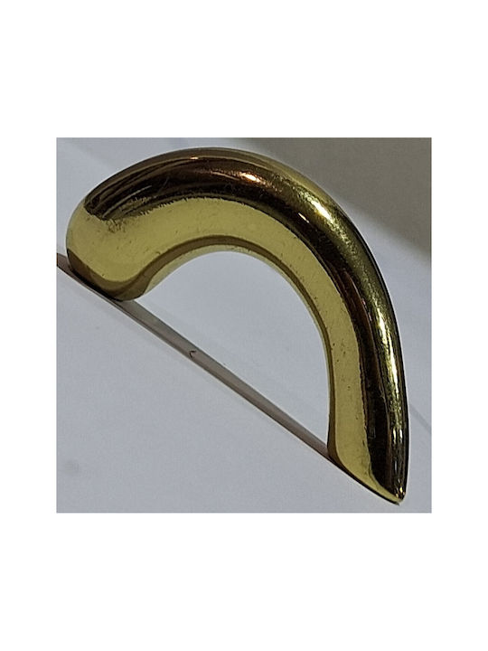 Italian Furniture Handle Eureka 0475-032 Gold 3.2cm Glossy