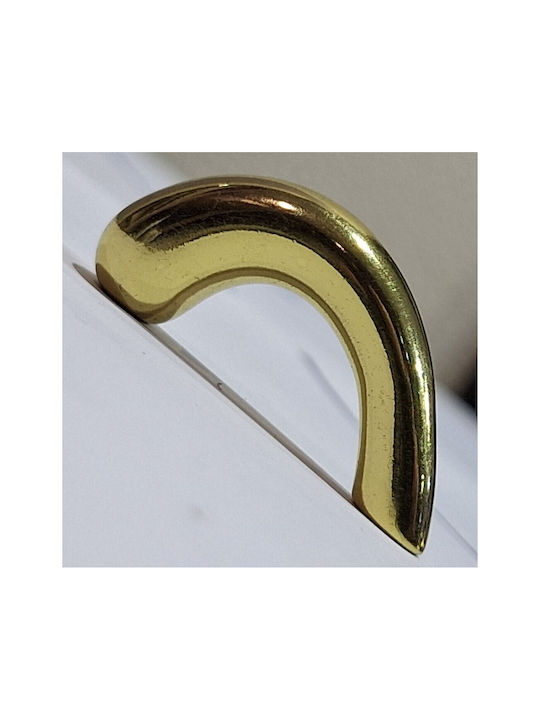 Italian Furniture Handle Eureka 0475-032 Gold 3.2cm Glossy