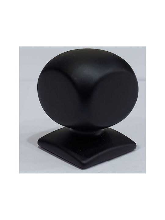 Italian Brass Furniture Knob Omp Porro 11419-000-20a1 Matte Black Diameter 22
