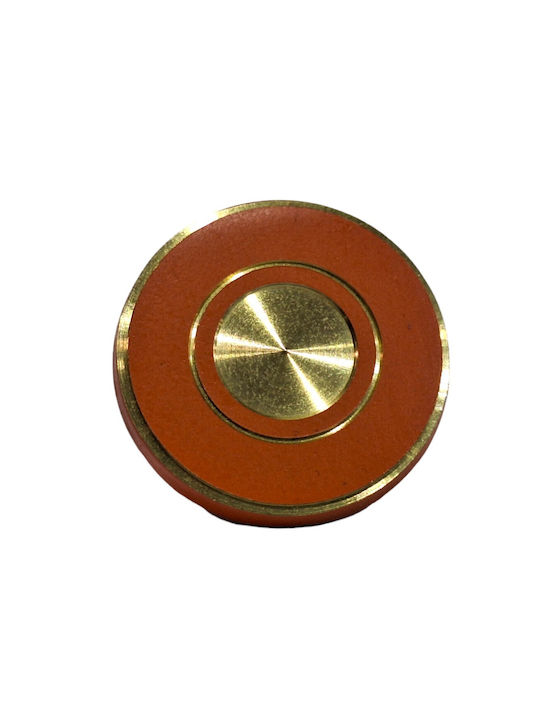 Italienisches Messing Möbelknopf Euro-fer 11040-brz2 Gold-Orange Durchmesser 25