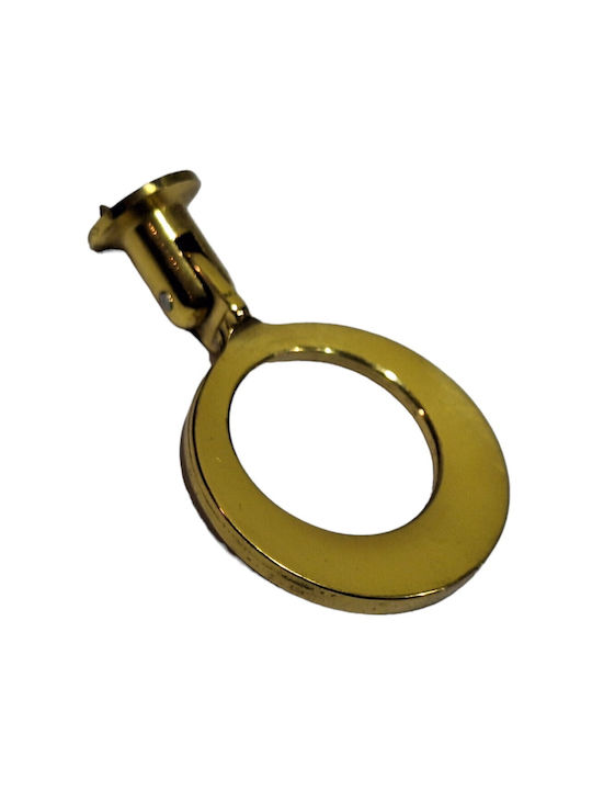 Handmade Brass Furniture Knob Omp Porro 10610-oro1 Gold Polished Diameter 45