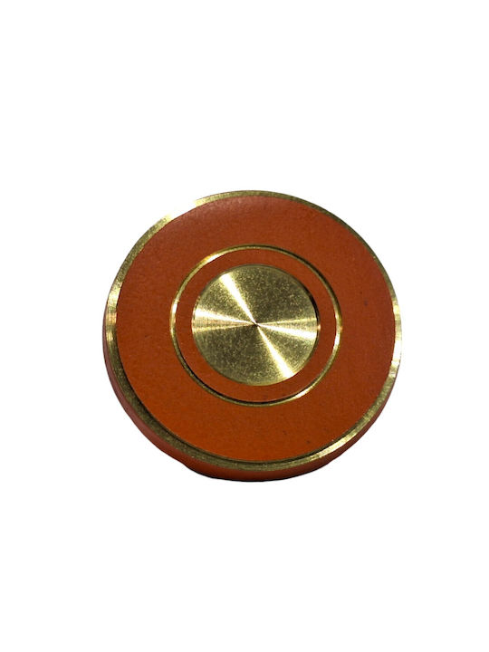Italienisches Messing Möbelknopf Euro-fer 11040-brz2 Gold-Orange Durchmesser 25