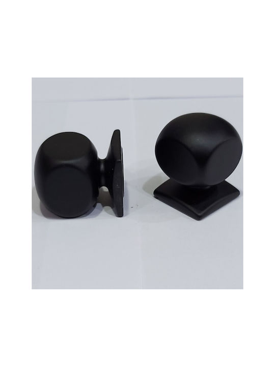 Italian Brass Furniture Knob Omp Porro 11418-000-20a1 Matte Black Diameter 25