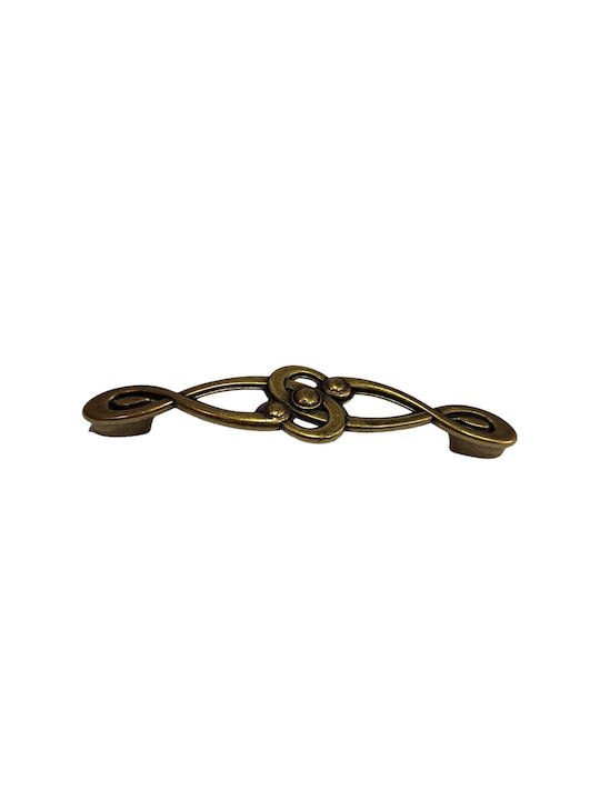 Italian Furniture Handle Euro-fer 0193-brz1 Bronze Diameter 12.8cm
