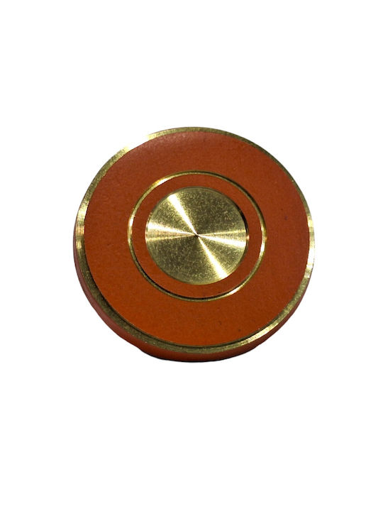 Italienisches Messing Möbelknopf Euro-fer 11040-brz2 Gold-Orange Durchmesser 25