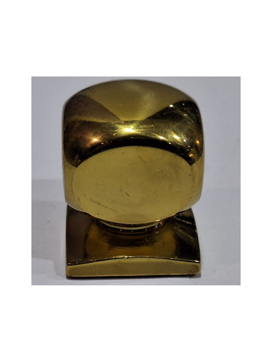 Italian Brass Furniture Knob Omp Porro 11408-000-20a1 1 Piece Glossy Gold Diameter 25