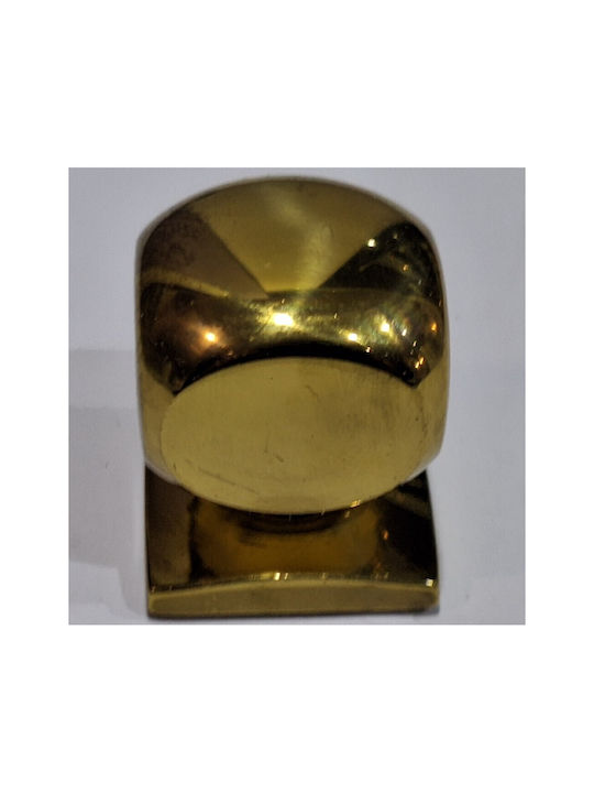 Italian Brass Furniture Knob Omp Porro 11408-000-20a1 1 Piece Glossy Gold Diameter 25