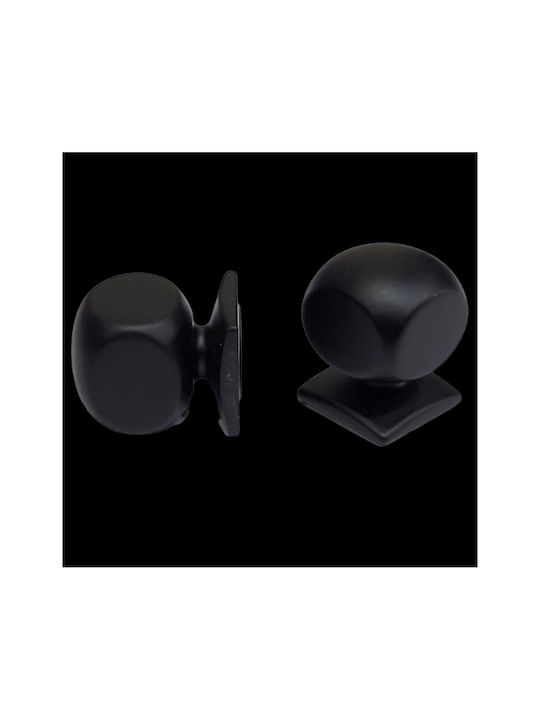 Italian Brass Furniture Knob Omp Porro 11418-000-20a1 Matte Black Diameter 25