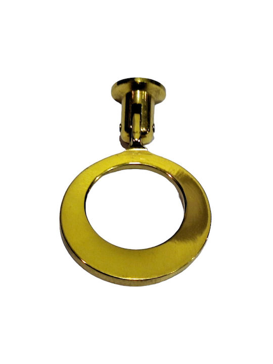 Handmade Brass Furniture Knob Omp Porro 10610-oro1 Gold Polished Diameter 45