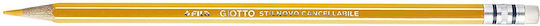 Giotto Stilnovo Erasable Colored Pencils Colored Pencil Set with Eraser & Sharpener Package of 1 packages