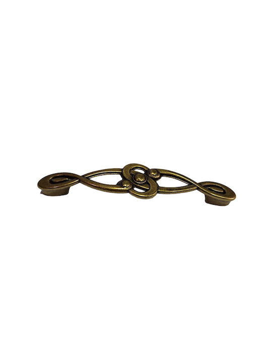 Italian Furniture Handle Euro-fer 0193-brz1 Bronze Diameter 12.8cm
