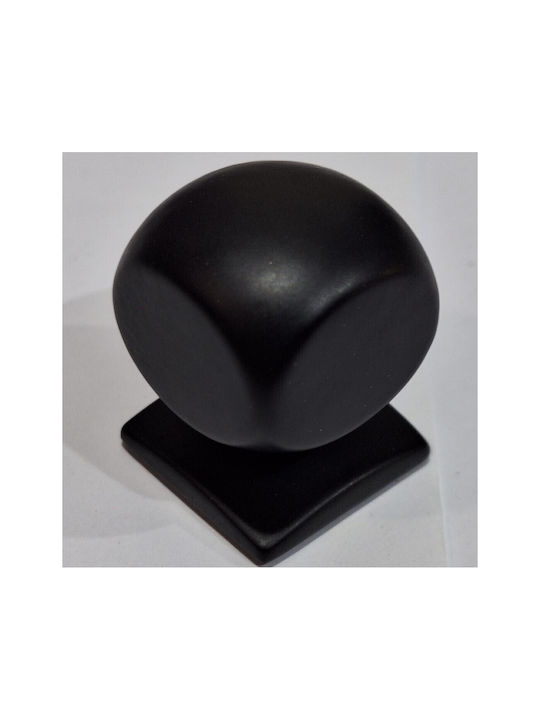 Italian Brass Furniture Knob Omp Porro 11418-000-20a1 Matte Black Diameter 25