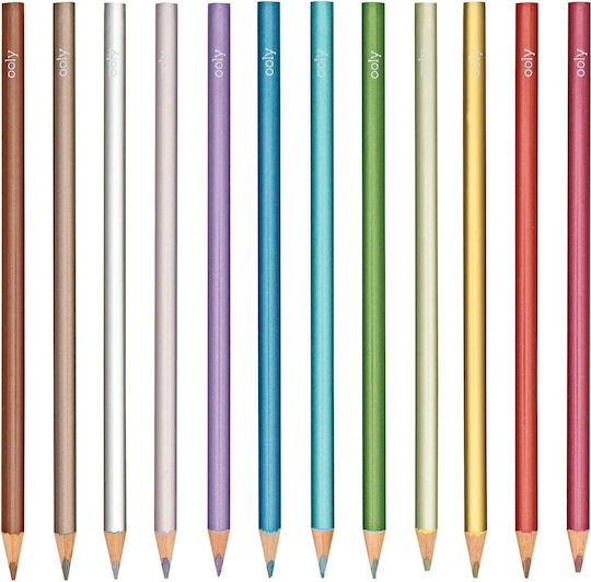 Ooly Modern Metallics Colored Ξυλομπογιές Σετ 12 χρώματα