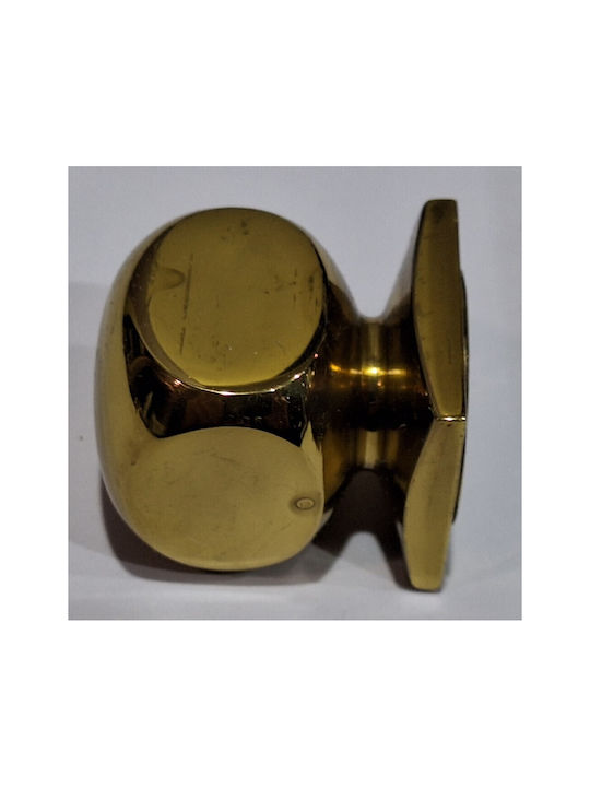 Italian Brass Furniture Knob Omp Porro 11408-000-20a1 1 Piece Glossy Gold Diameter 25