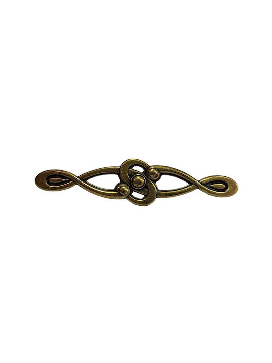 Italian Furniture Handle Euro-fer 0193-brz1 Bronze Diameter 12.8cm