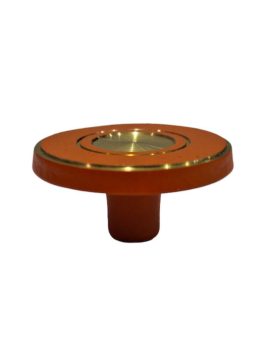 Italienisches Messing Möbelknopf Euro-fer 11040-brz2 Gold-Orange Durchmesser 25