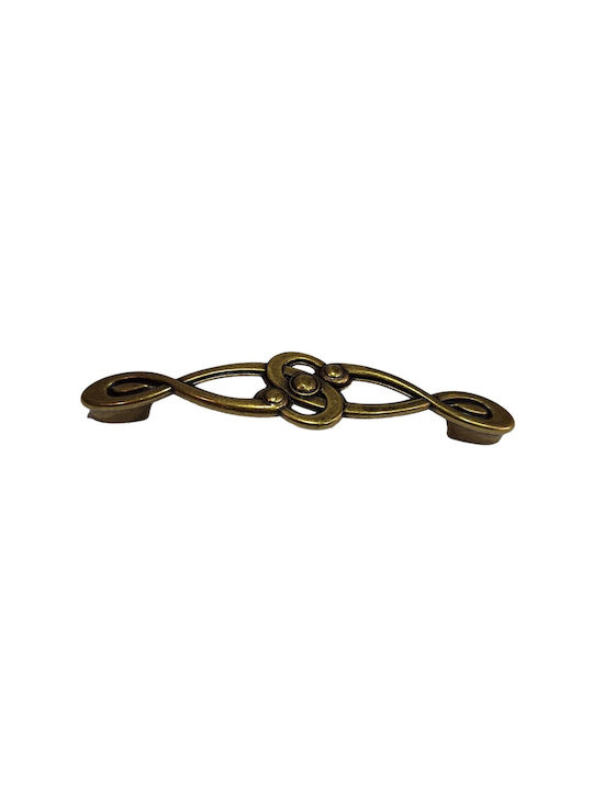 Italian Furniture Handle Euro-fer 0193-brz1 Bronze Diameter 12.8cm