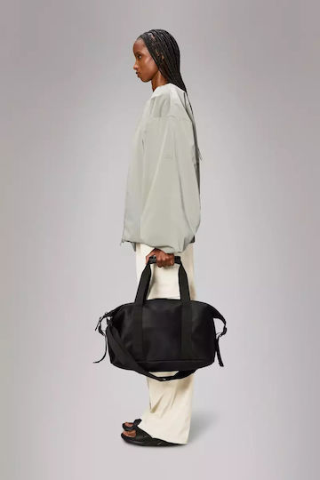 Rains Hilo Weekend Bag Small Σακ Βουαγιάζ 18lt Black Grain Υφασμάτινο Μ40xΠ20xΥ23εκ.