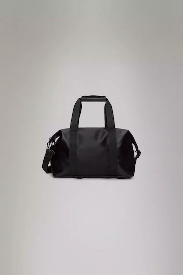 Rains Hilo Weekend Bag Small Σακ Βουαγιάζ 18lt Black Grain Υφασμάτινο Μ40xΠ20xΥ23εκ.