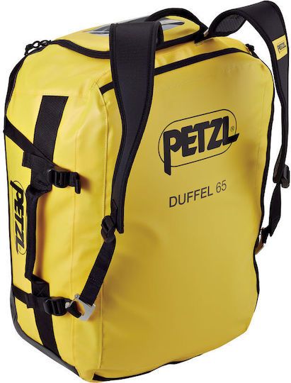 Petzl Duffel Bag Σακ Βουαγιάζ Πλάτης 65lt Μαύρο Υφασμάτινο