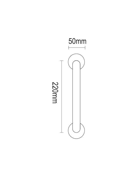 Mâner Ușă 22cm Auriu Mat Alama 04.1010 Mâner Ușă 22cm Auriu Mat Alama 04.1010