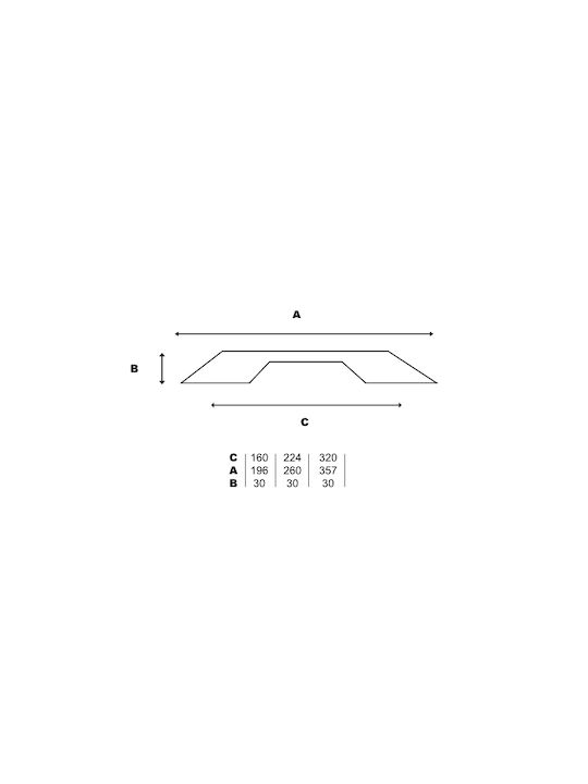 Λαβή Eπίπλου Sn 920 Deco Ματ Μαύρο 224mm