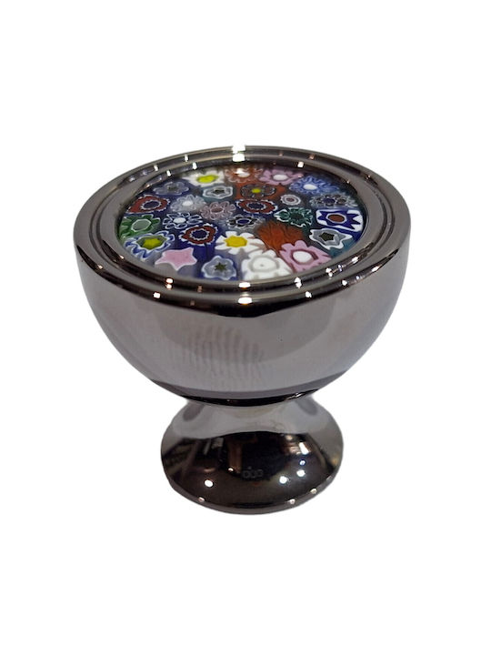 Crystal Handmade Italian Furniture Knob Omp Porro 11421-oro1 Dia 27 Chrome Glossy Mourano
