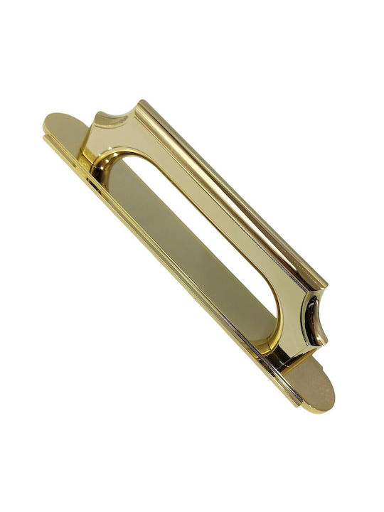 Italian Bronze Handmade Front Door Handle Acm 11272-178-24k Gold-Polished Dimension 17.8cm