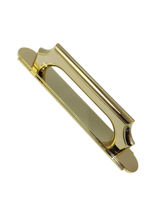 Italian Bronze Handmade Front Door Handle Acm 11272-178-24k Gold-Polished Dimension 17.8cm