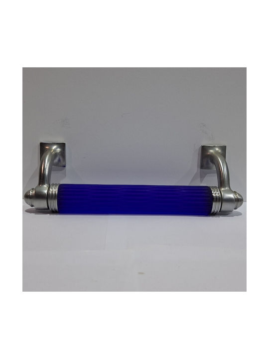 Italian Bronze Front Door Handle Steel Nova 4244-217-10c1 Mourano Crystal Length 21.7cm