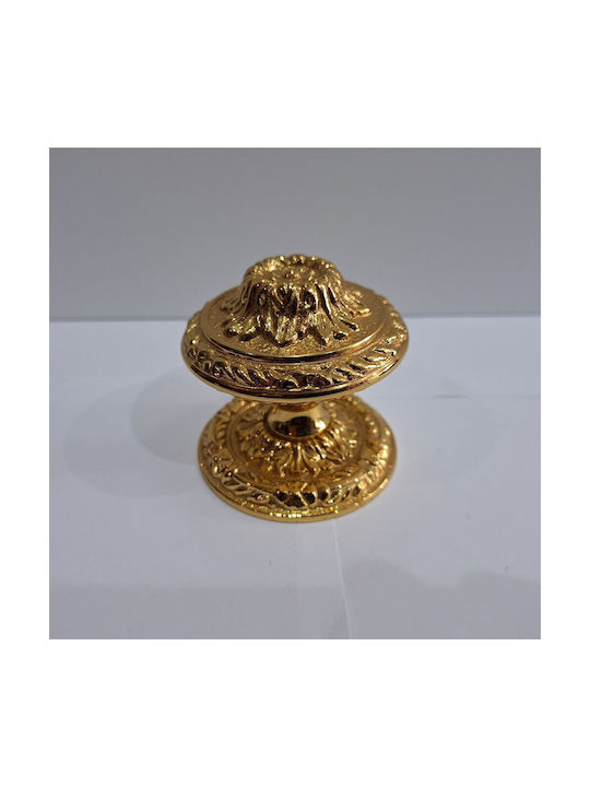 Spanischer Messing-Knopf Für Vordertür Coba 4876-oro2 Gold 24k Maße 70×70×65 Mm