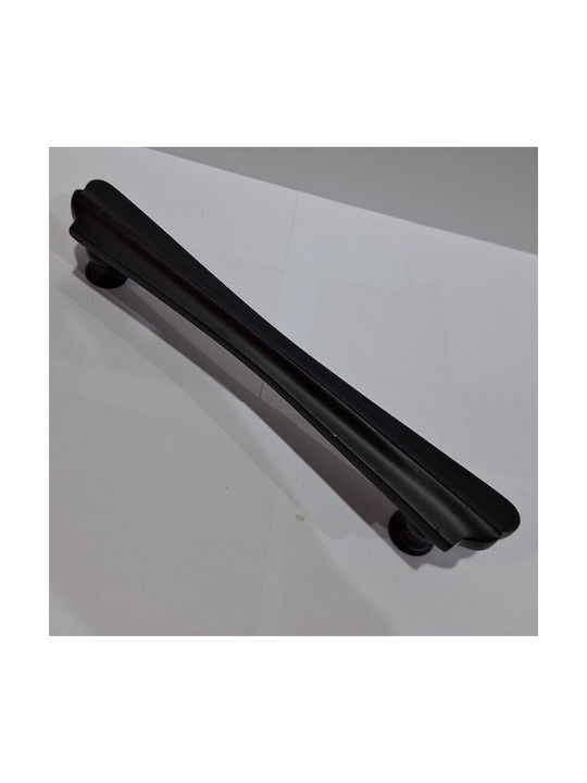 Spanish Brass Front Door Handle Mestre 10551-12b1 Matte Black Diameter 20.0cm