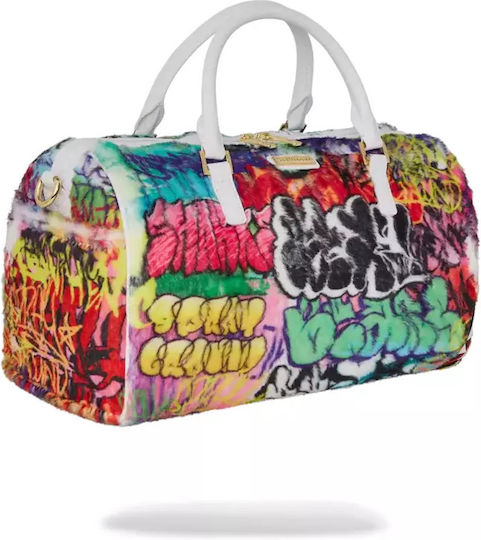 Sprayground Graffiti Faux Fur Sack Voyage 12.5lt made of Artificial Leather L25.4xW20xH19cm