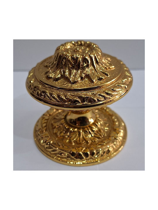 Spanischer Messing-Knopf Für Vordertür Coba 4876-oro2 Gold 24k Maße 70×70×65 Mm