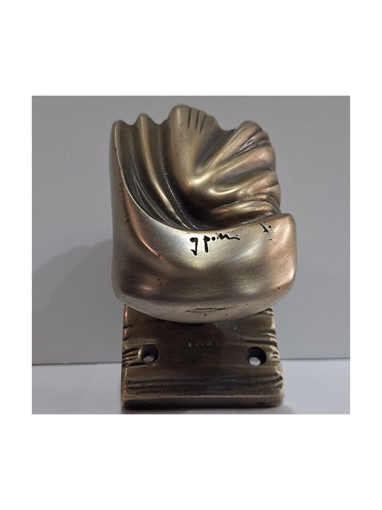 Italian Brass Front Door Knob Salice Paolo 4883-arg Antiqued Silver