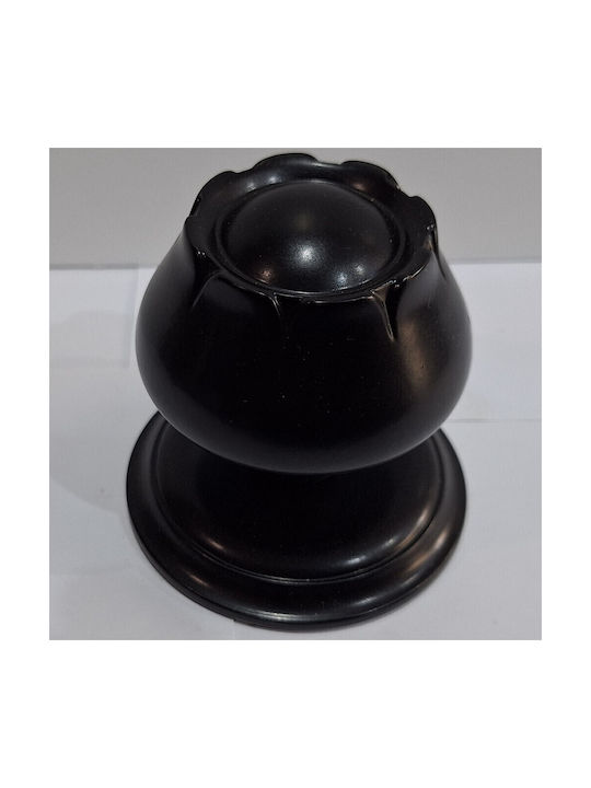 Spanish Brass Front Door Knob Mein 9274-may Black Matte Dimensions 83×83×80 Mm