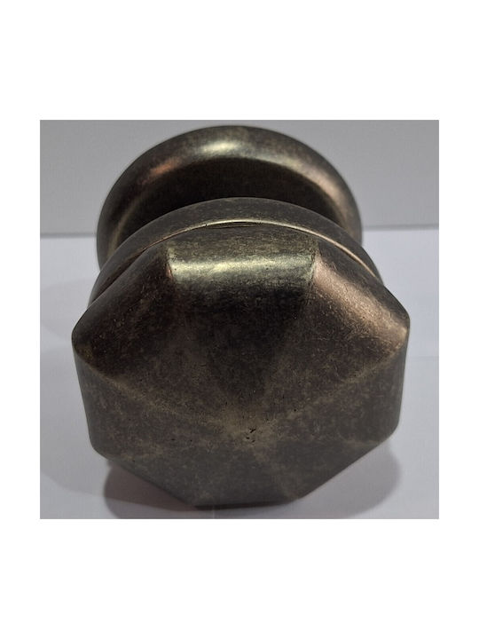 Nestori 0800-fer1 Italian Brass Front Door Lever Vintage Silver Dimensions 70 × 70 × 67 Mm