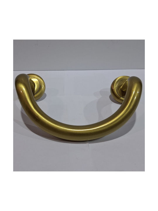 Mânere Ușă Nestori 0625-20a1 Auriu Mat-satin Dimensiune 17,0cm