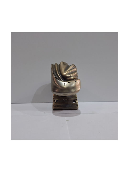 Italian Brass Front Door Knob Salice Paolo 4883-arg Antiqued Silver