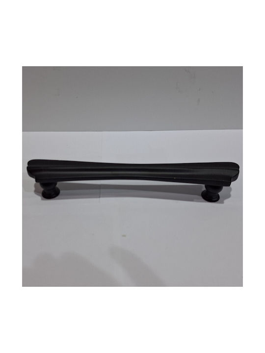 Spanish Brass Front Door Handle Mestre 10551-12b1 Matte Black Diameter 20.0cm