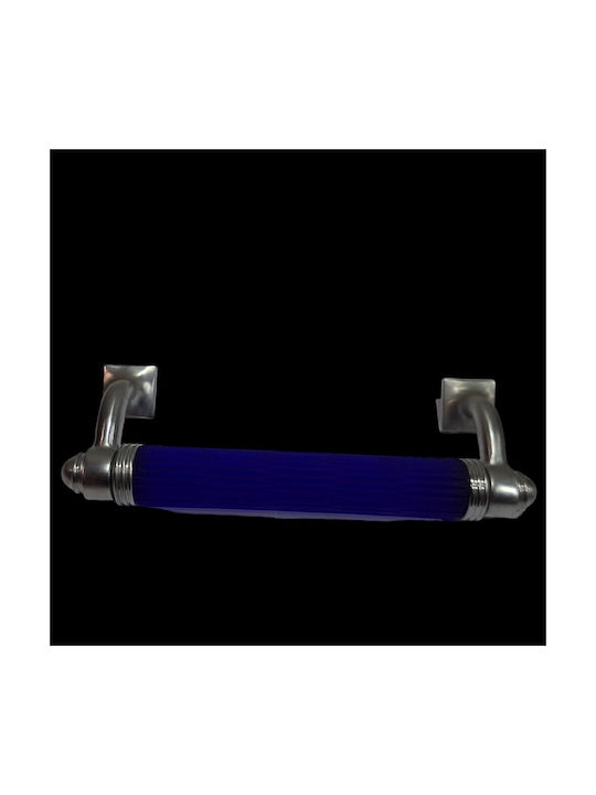 Italian Bronze Front Door Handle Steel Nova 4244-217-10c1 Mourano Crystal Length 21.7cm