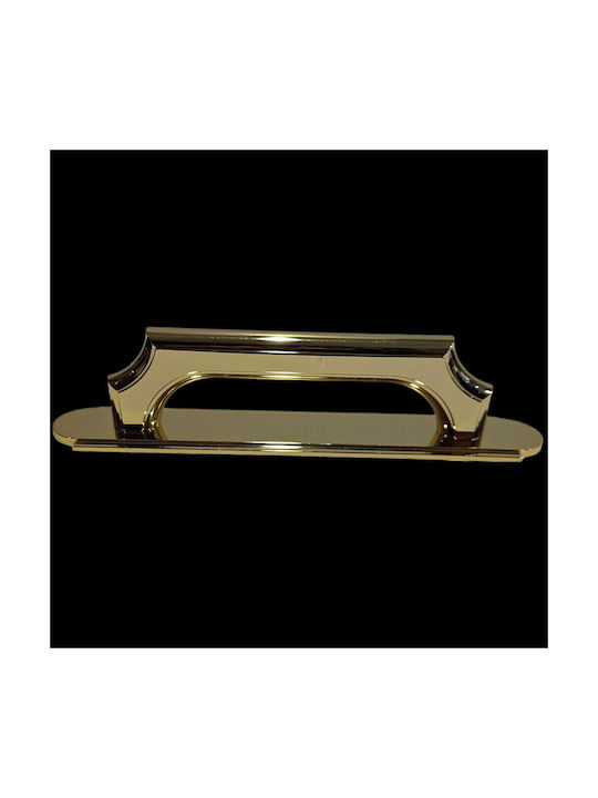 Italian Bronze Handmade Front Door Handle Acm 11272-178-24k Gold-Polished Dimension 17.8cm