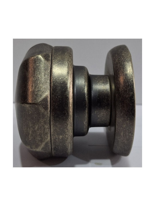 Nestori 0800-fer1 Italian Brass Front Door Lever Vintage Silver Dimensions 70 × 70 × 67 Mm