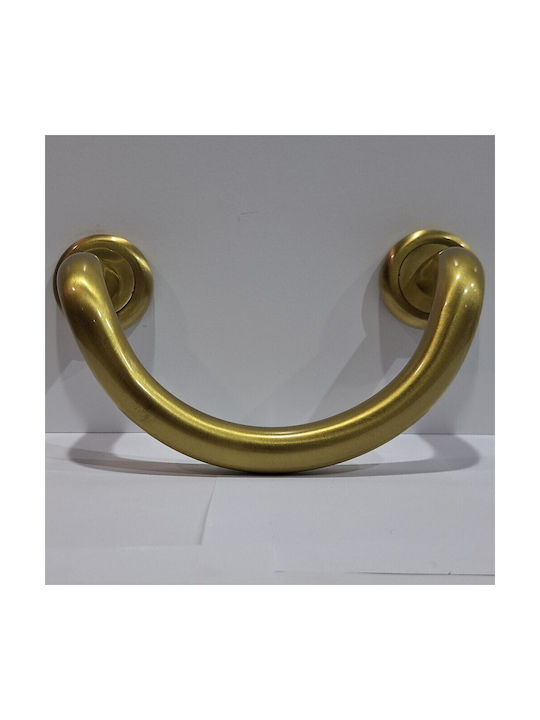 Mânere Ușă Nestori 0625-20a1 Auriu Mat-satin Dimensiune 17,0cm