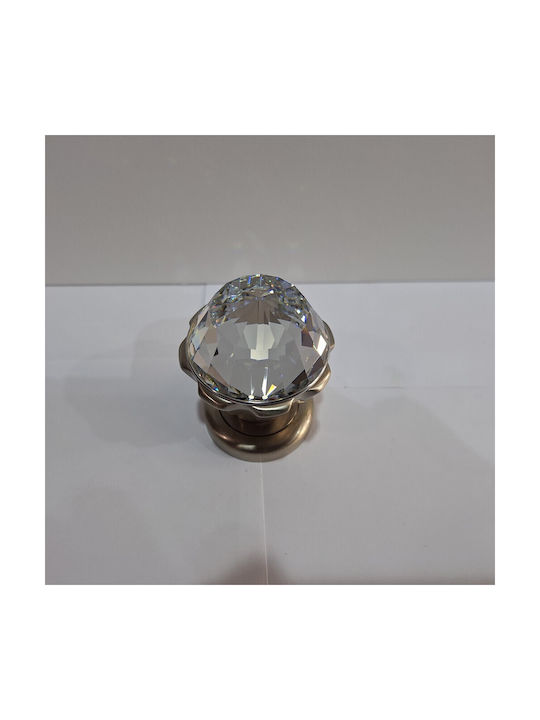 Spanish Brass Knob Mestre 4882-swa1 Swarovski Crystal