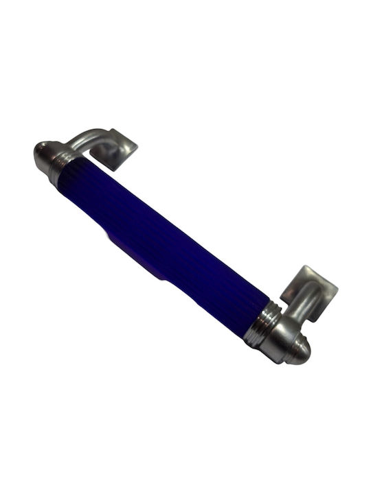 Italian Bronze Front Door Handle Steel Nova 4244-217-10c1 Mourano Crystal Length 21.7cm