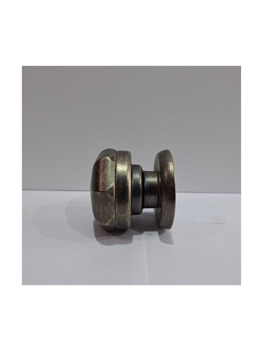 Nestori 0800-fer1 Italian Brass Front Door Lever Vintage Silver Dimensions 70 × 70 × 67 Mm