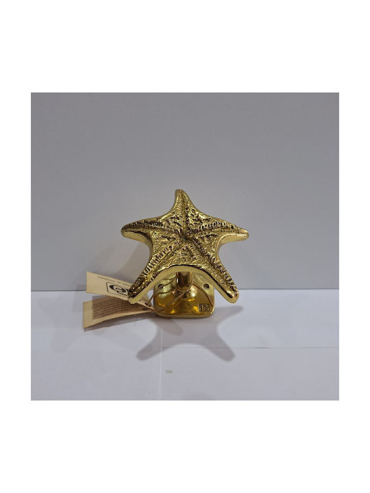 Handgefertigter Kupfer Spanischer Türknopf Coba 4885-Gold Hochglanz Maße 90 × 90 × 75 Mm