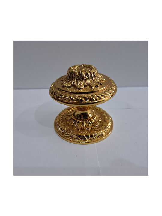 Spanischer Messing-Knopf Für Vordertür Coba 4876-oro2 Gold 24k Maße 70×70×65 Mm