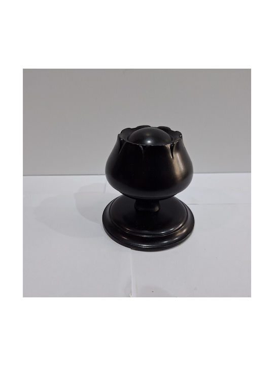 Spanish Brass Front Door Knob Mein 9274-may Black Matte Dimensions 83×83×80 Mm